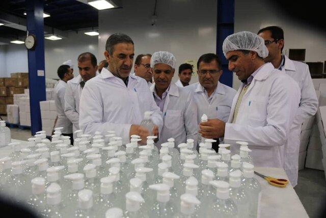 تولید 20 هزار مایع ضدعفونی کننده در واحد تولیدی سینره یاسوج